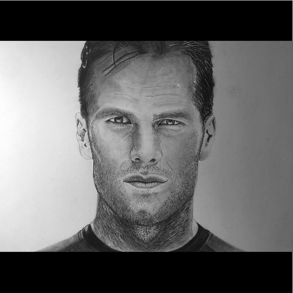 Tom Brady Drawing (Art) (Painting) (Poster)